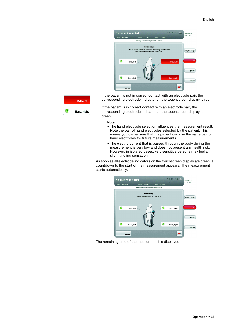 Seca 515 User Manual | Page 33 / 82