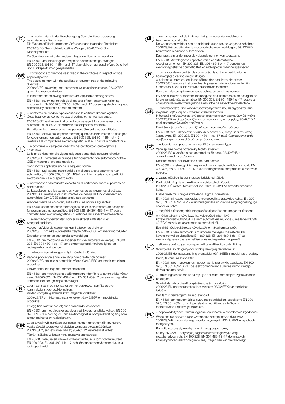 Seca 515 User Manual | Page 77 / 82