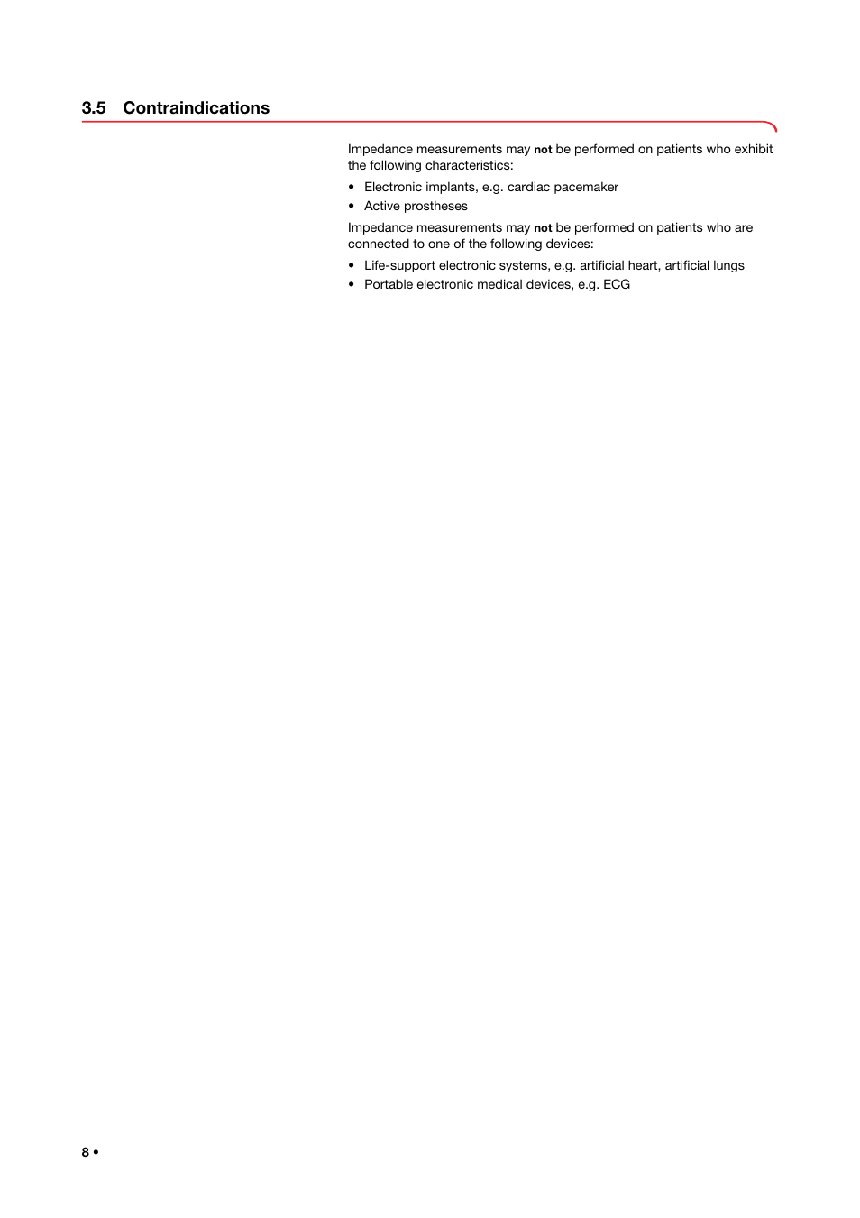 5 contraindications | Seca 515 User Manual | Page 8 / 82