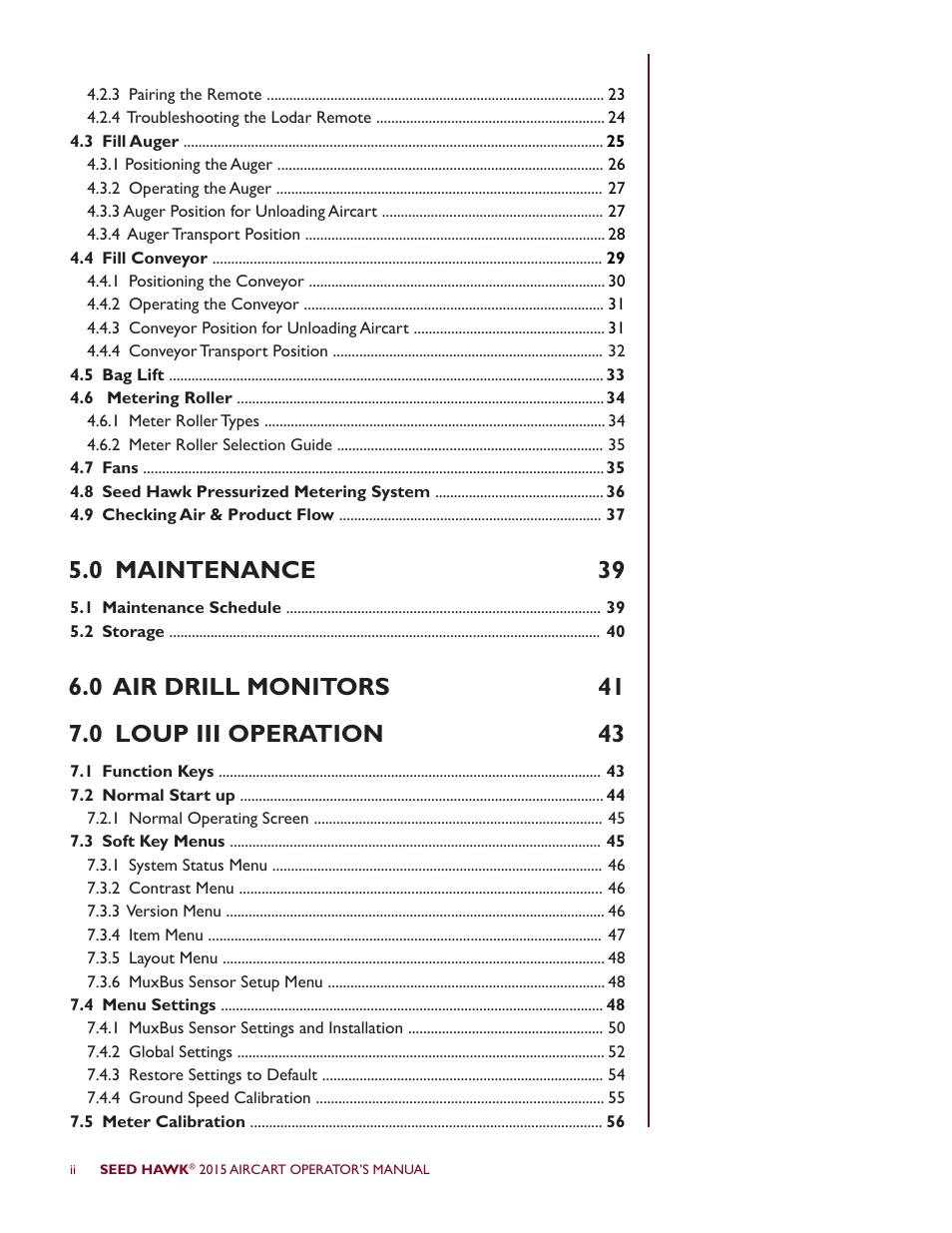 Seed Hawk AIRCART 2015 User Manual | Page 3 / 98