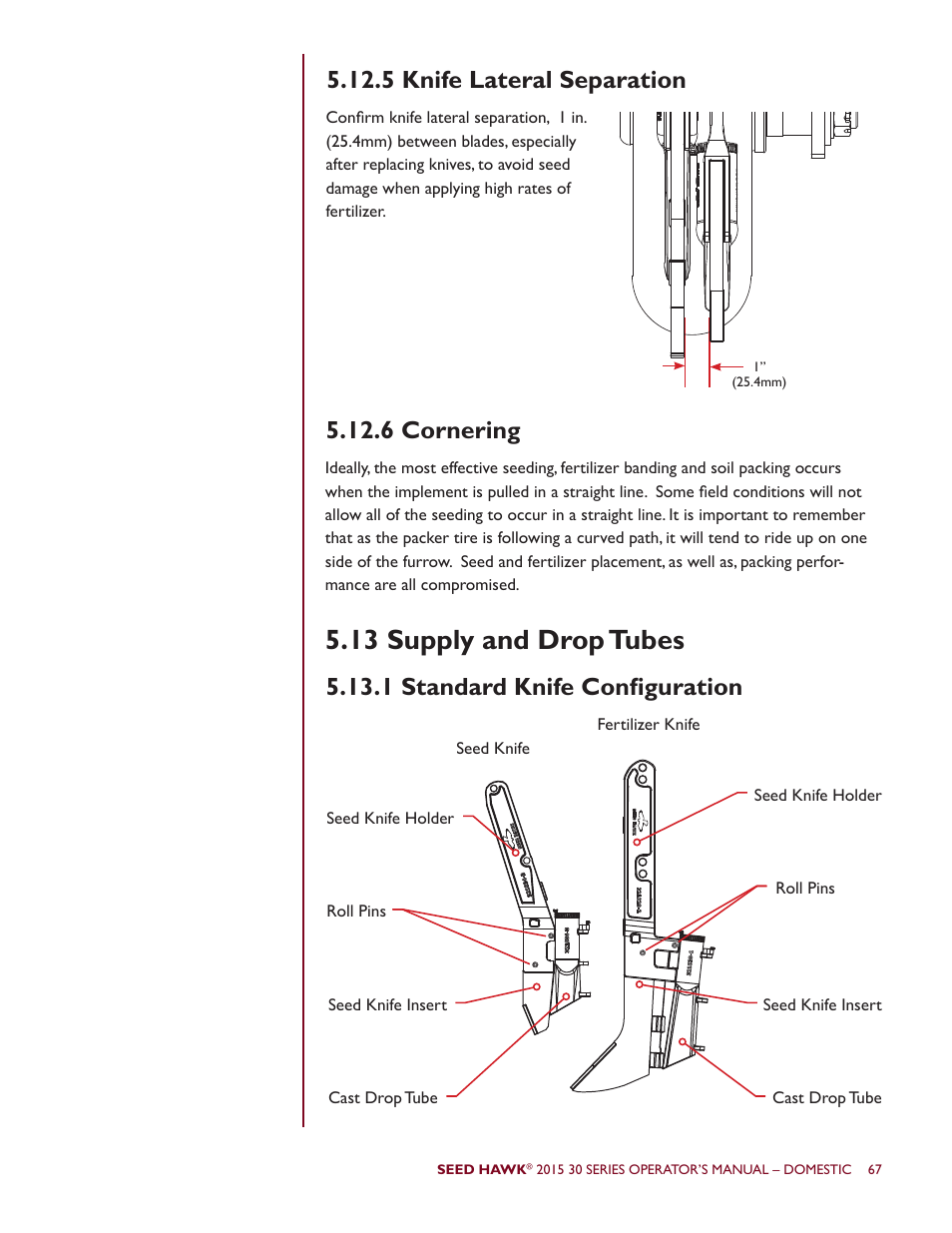 13 supply and drop tubes | Seed Hawk 30 SERIES 2015 User Manual | Page 72 / 98
