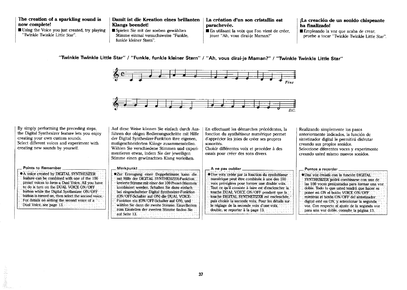 Yamaha PSS-380 User Manual | Page 38 / 47