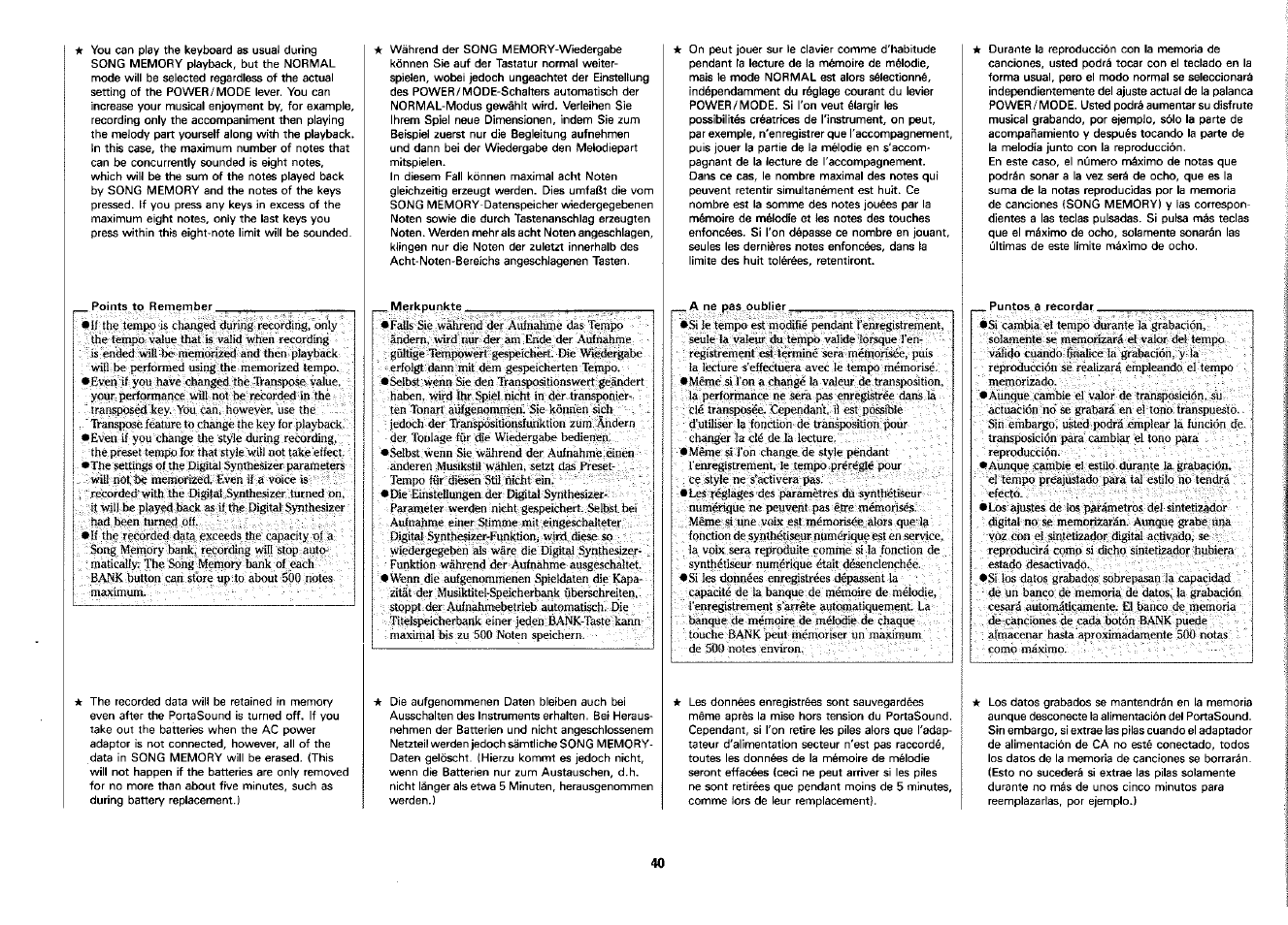 Yamaha PSS-380 User Manual | Page 41 / 47