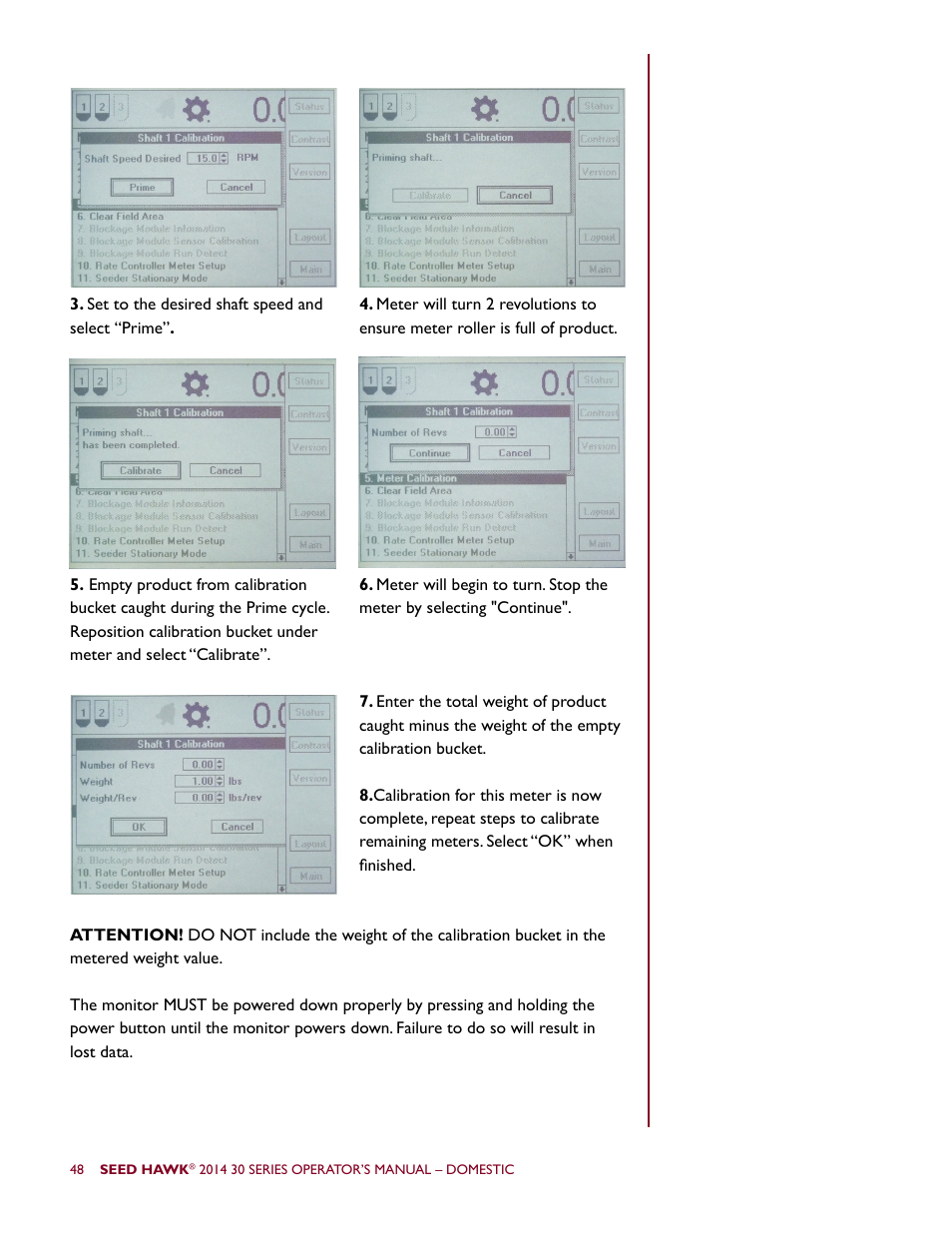 Seed Hawk 30 SERIES 2014 User Manual | Page 54 / 104