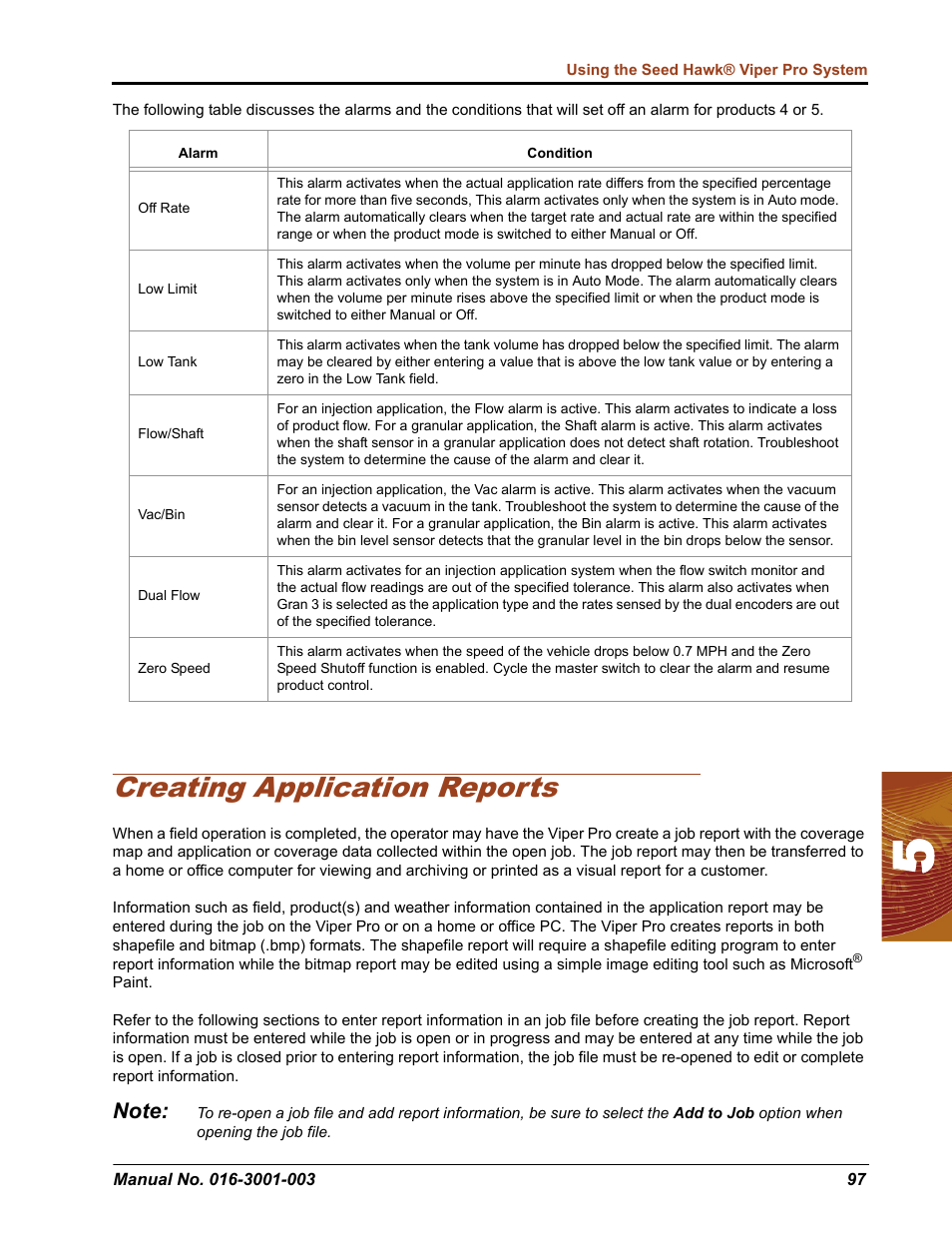 Creating application reports | Seed Hawk Raven 2012 User Manual | Page 109 / 286