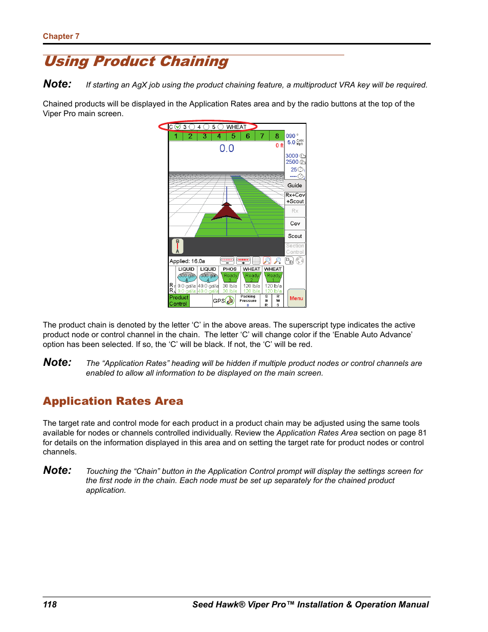 Using product chaining | Seed Hawk Raven 2012 User Manual | Page 130 / 286