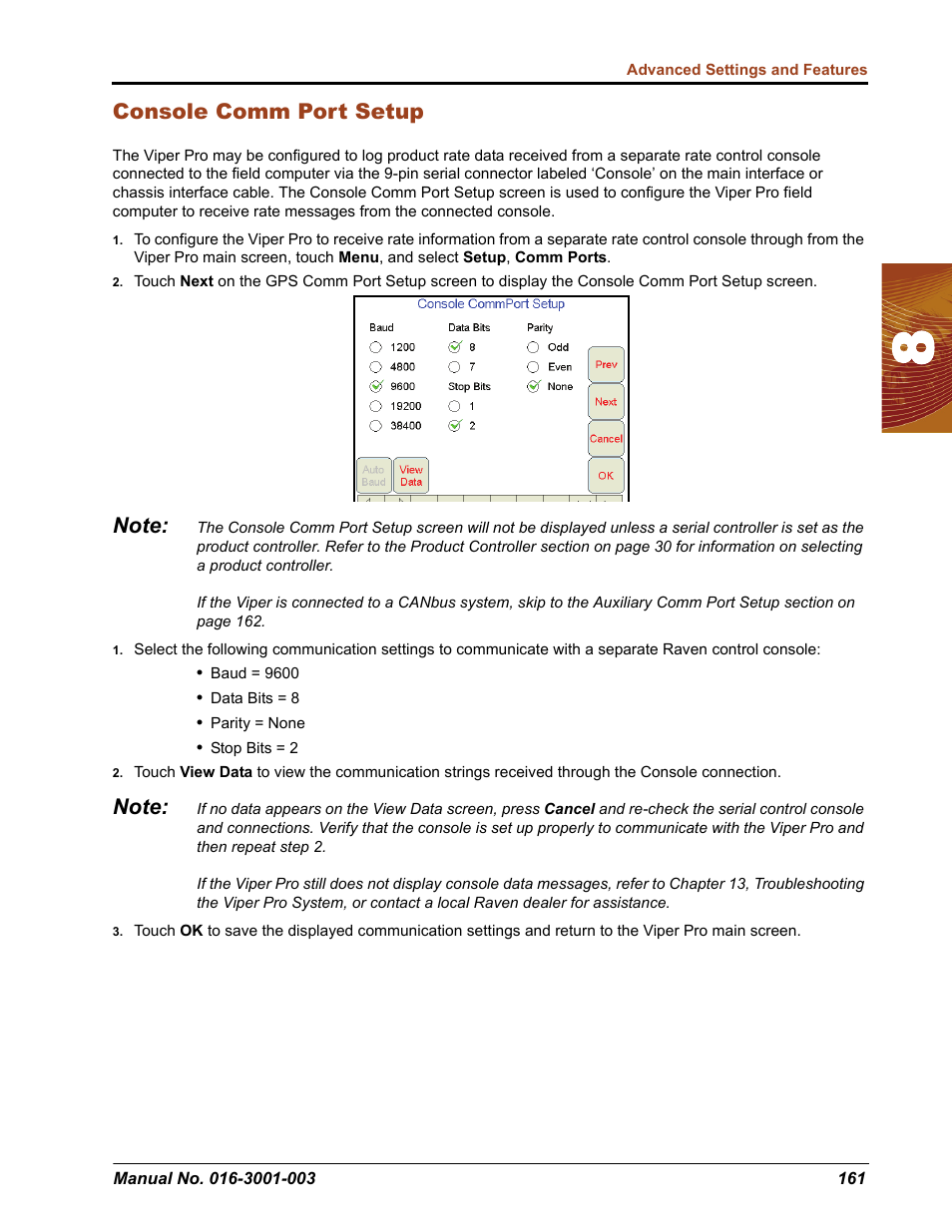 Console comm port setup | Seed Hawk Raven 2012 User Manual | Page 173 / 286