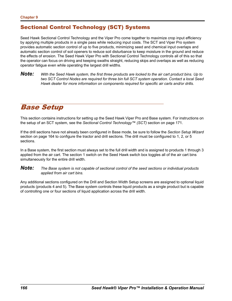 Base setup | Seed Hawk Raven 2012 User Manual | Page 178 / 286