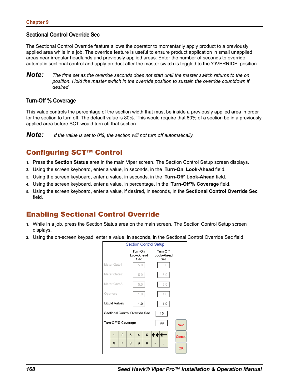 Configuring sct™ control | Seed Hawk Raven 2012 User Manual | Page 180 / 286