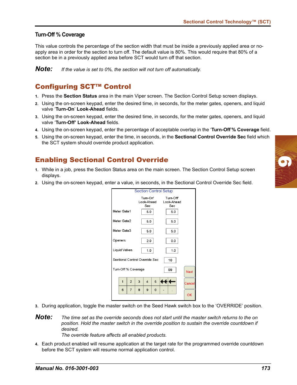 Configuring sct™ control | Seed Hawk Raven 2012 User Manual | Page 185 / 286