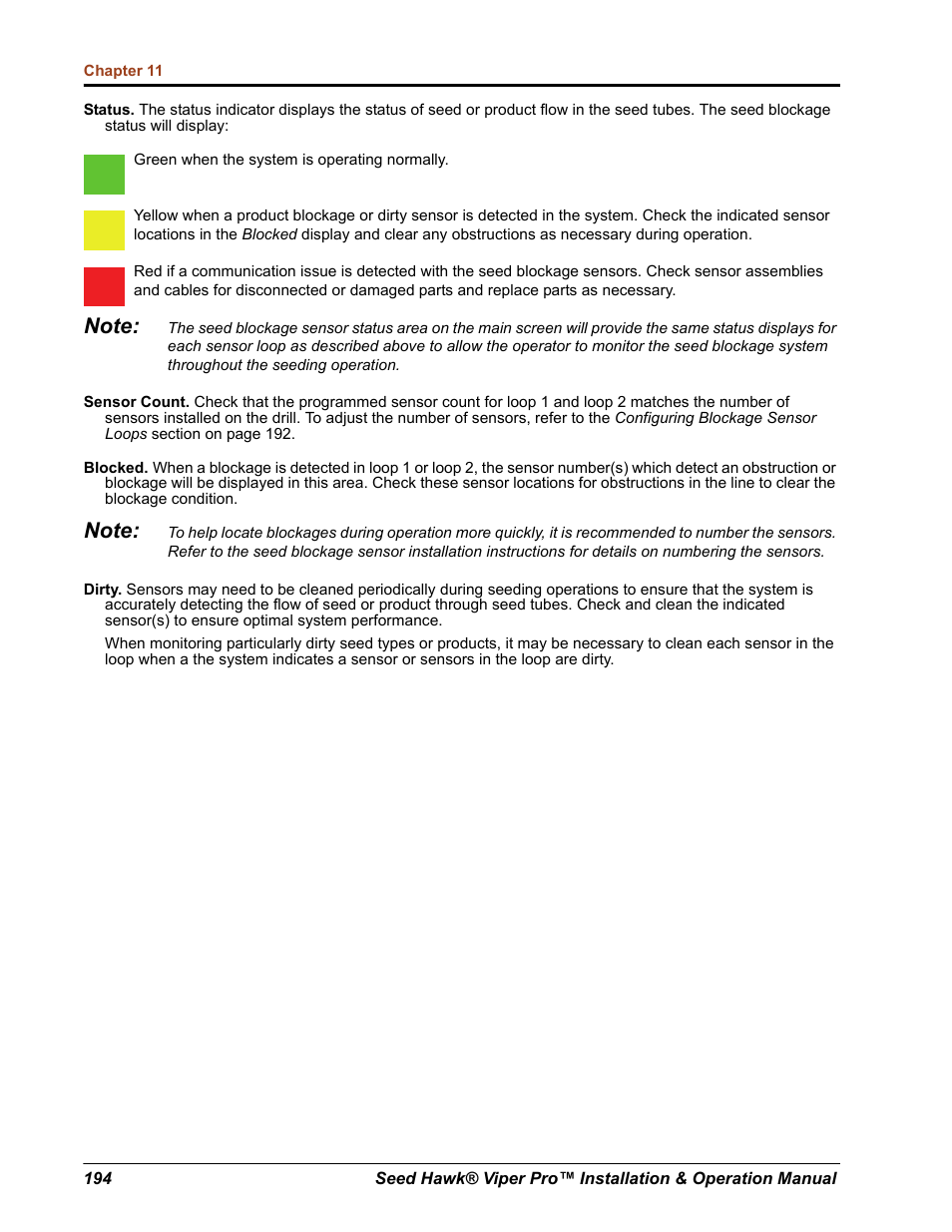 Seed Hawk Raven 2012 User Manual | Page 206 / 286