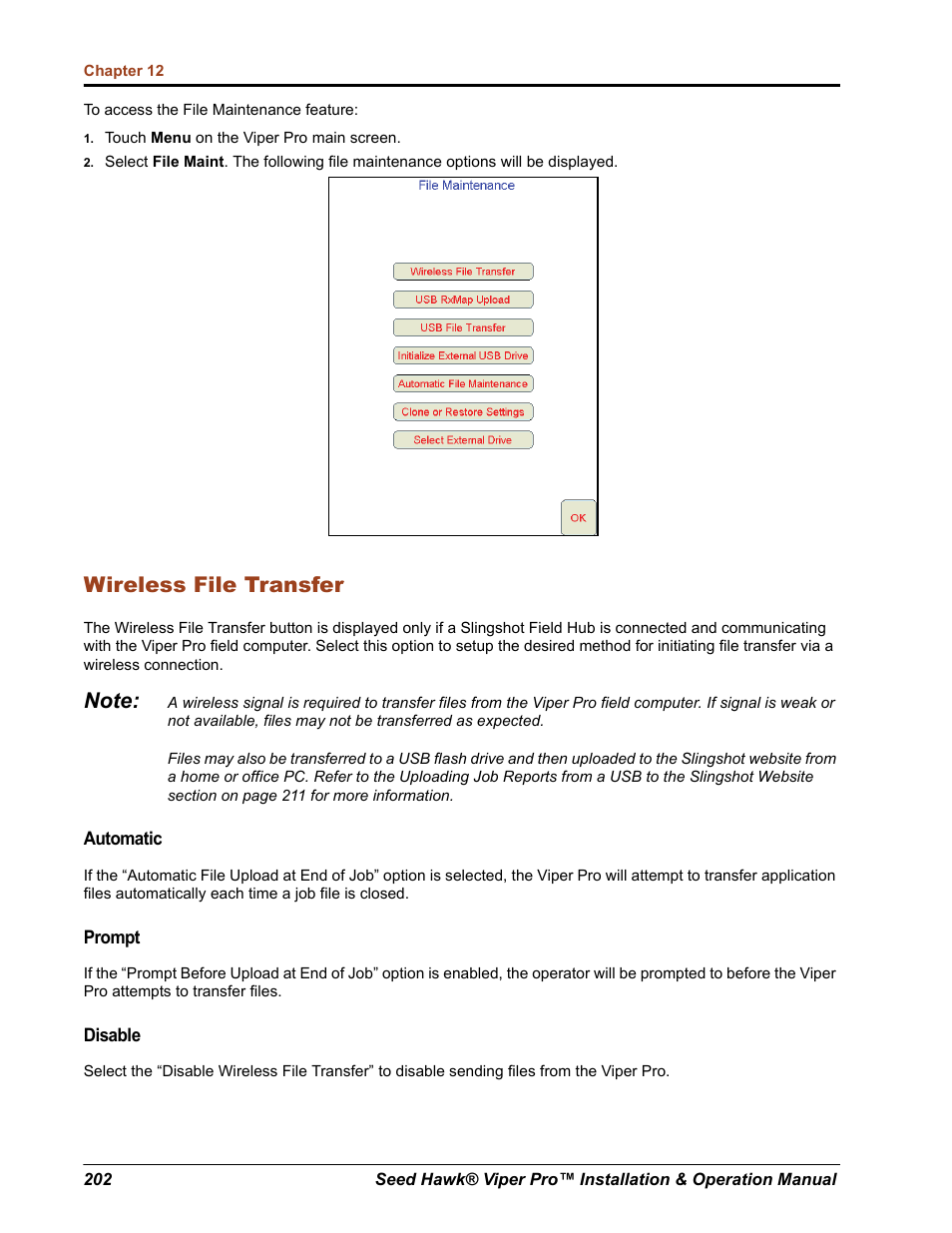 Wireless file transfer | Seed Hawk Raven 2012 User Manual | Page 214 / 286