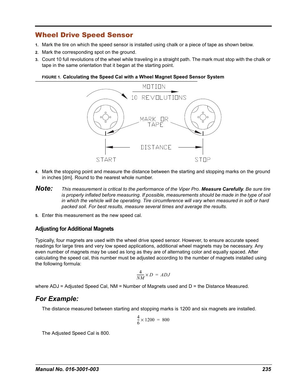 Wheel drive speed sensor, For example | Seed Hawk Raven 2012 User Manual | Page 247 / 286