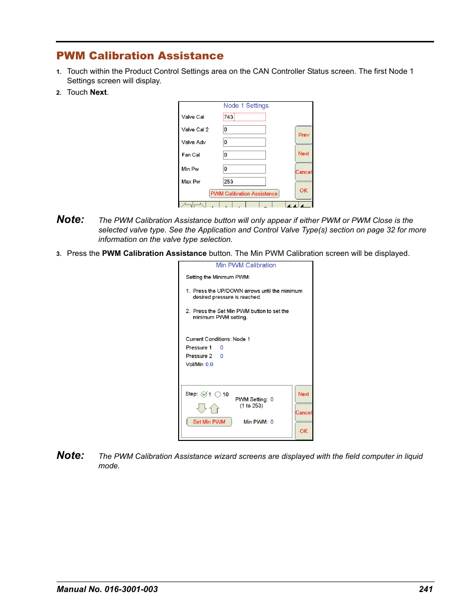 Pwm calibration assistance | Seed Hawk Raven 2012 User Manual | Page 253 / 286
