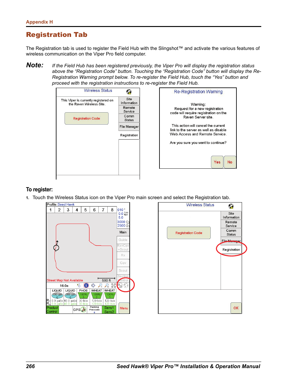 Registration tab | Seed Hawk Raven 2012 User Manual | Page 278 / 286