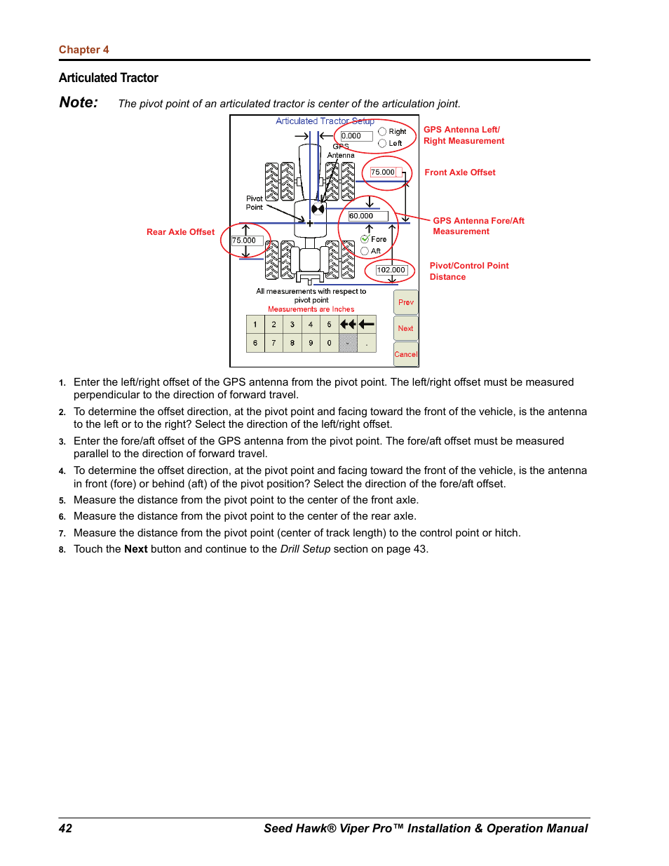 Articulated tractor | Seed Hawk Raven 2012 User Manual | Page 54 / 286