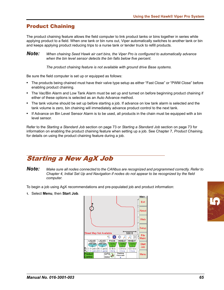 Starting a new agx job | Seed Hawk Raven 2012 User Manual | Page 77 / 286