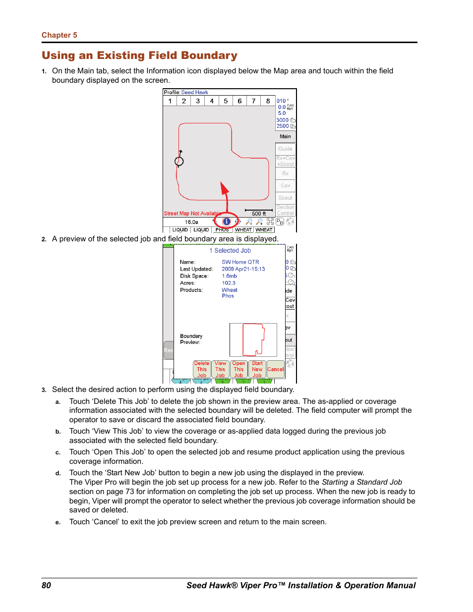 Using an existing field boundary | Seed Hawk Raven 2012 User Manual | Page 92 / 286