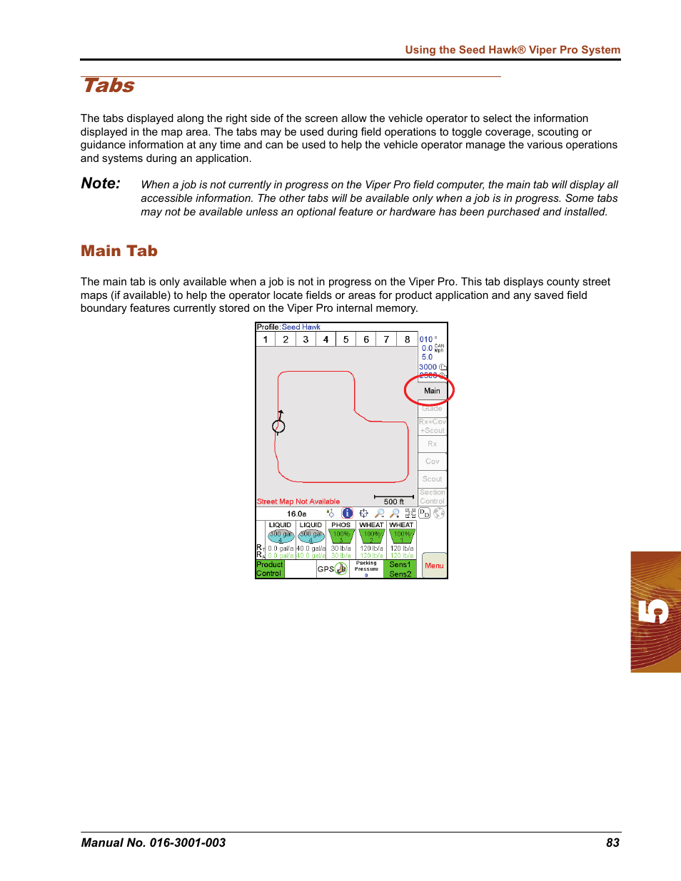Tabs | Seed Hawk Raven 2012 User Manual | Page 95 / 286