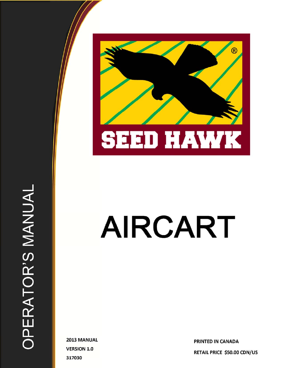 Seed Hawk AIRCART 2013 User Manual | 99 pages