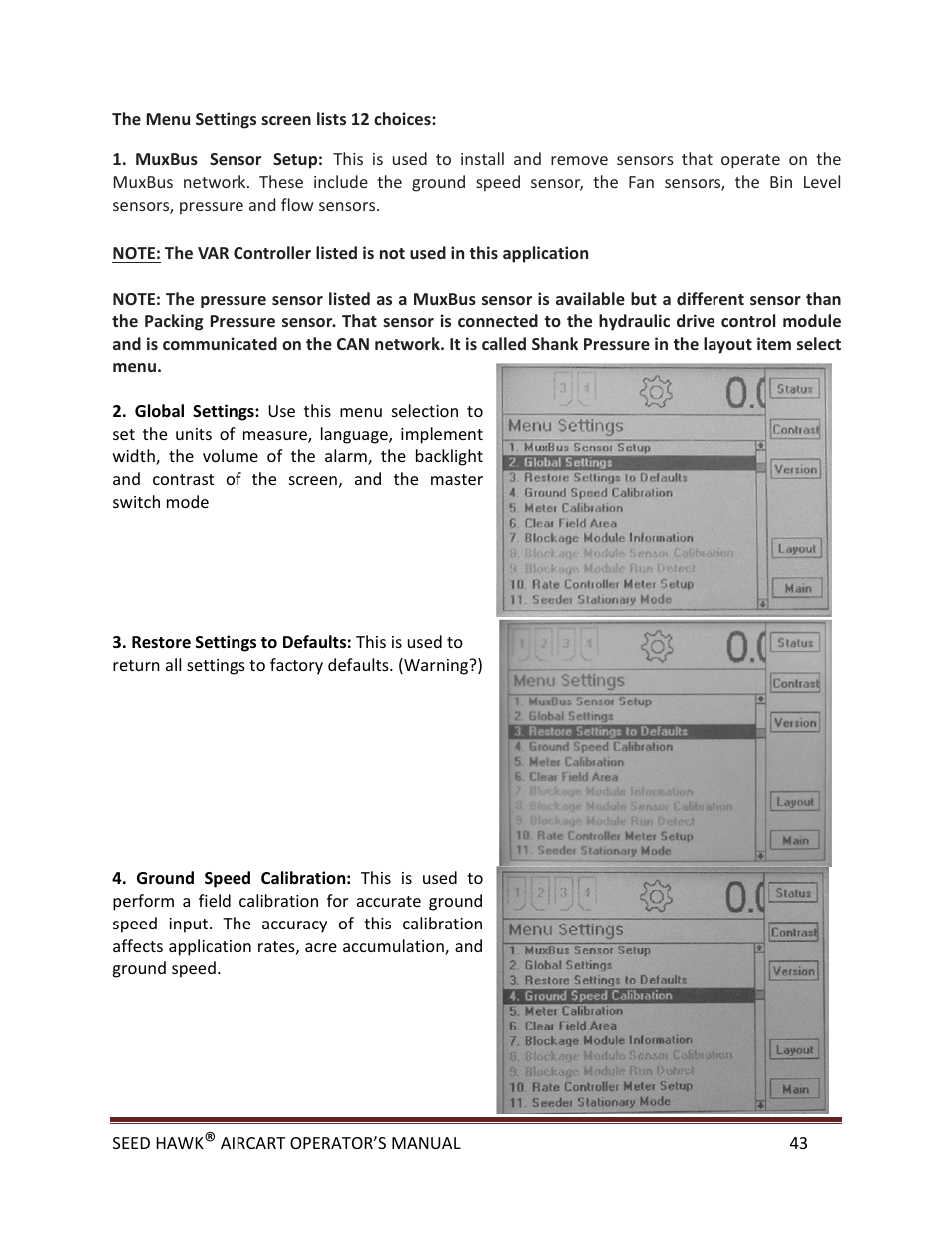 Seed Hawk AIRCART 2013 User Manual | Page 48 / 99