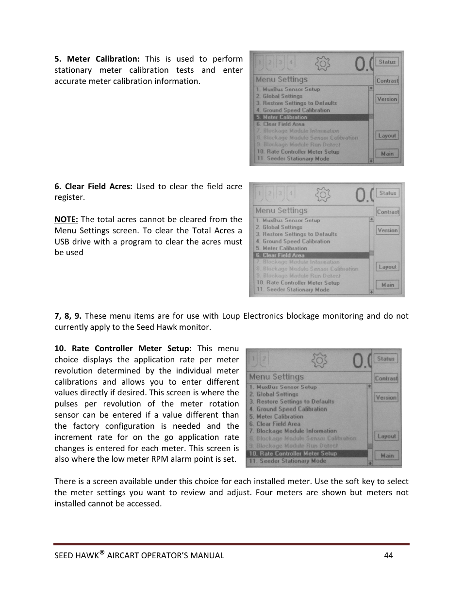 Seed Hawk AIRCART 2013 User Manual | Page 49 / 99