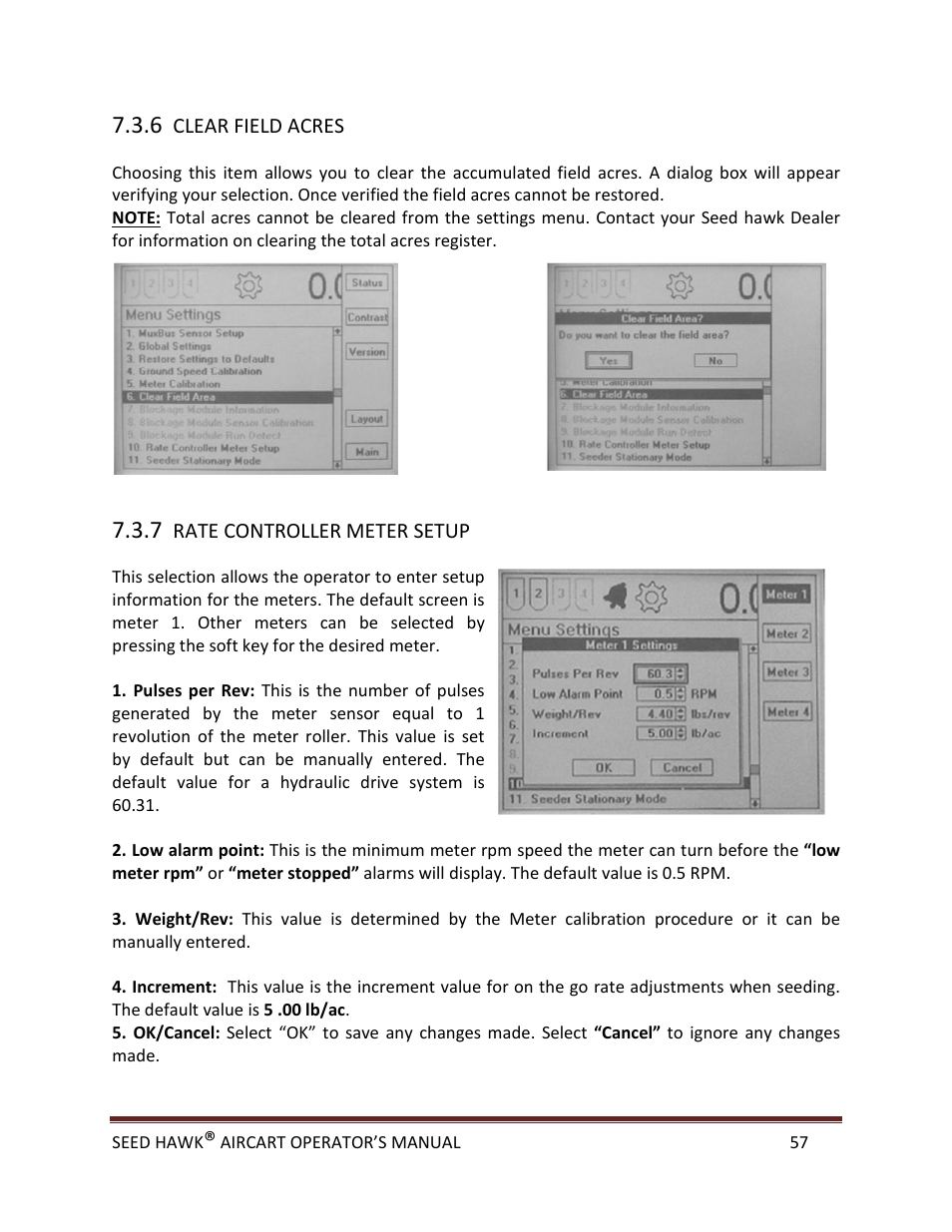 Seed Hawk AIRCART 2013 User Manual | Page 62 / 99