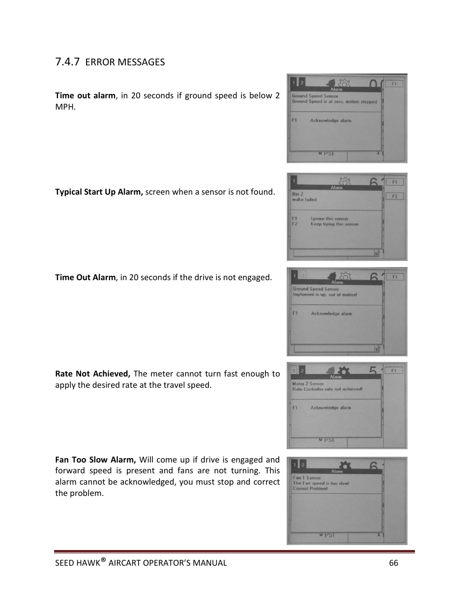 Seed Hawk AIRCART 2013 User Manual | Page 71 / 99