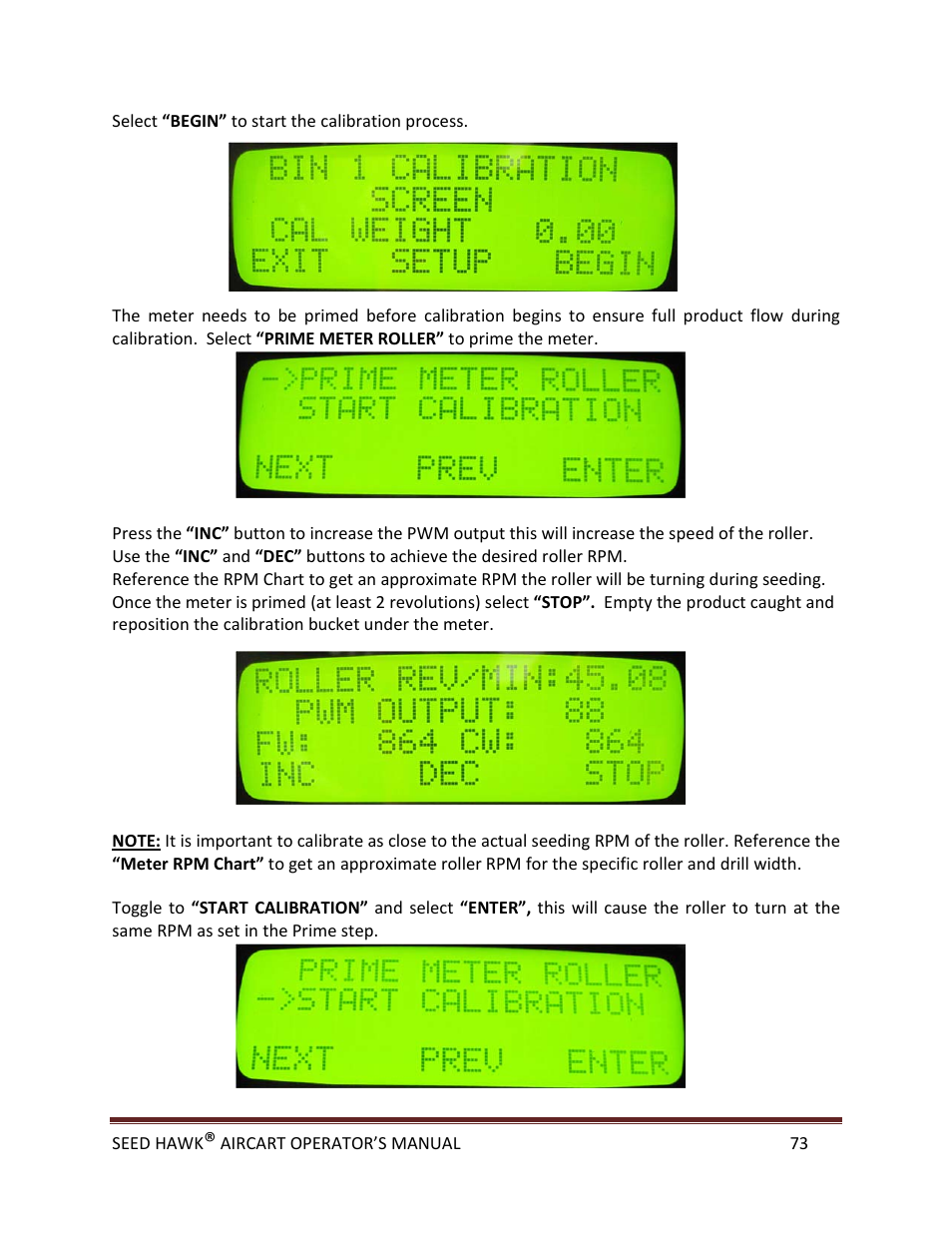 Seed Hawk AIRCART 2013 User Manual | Page 78 / 99