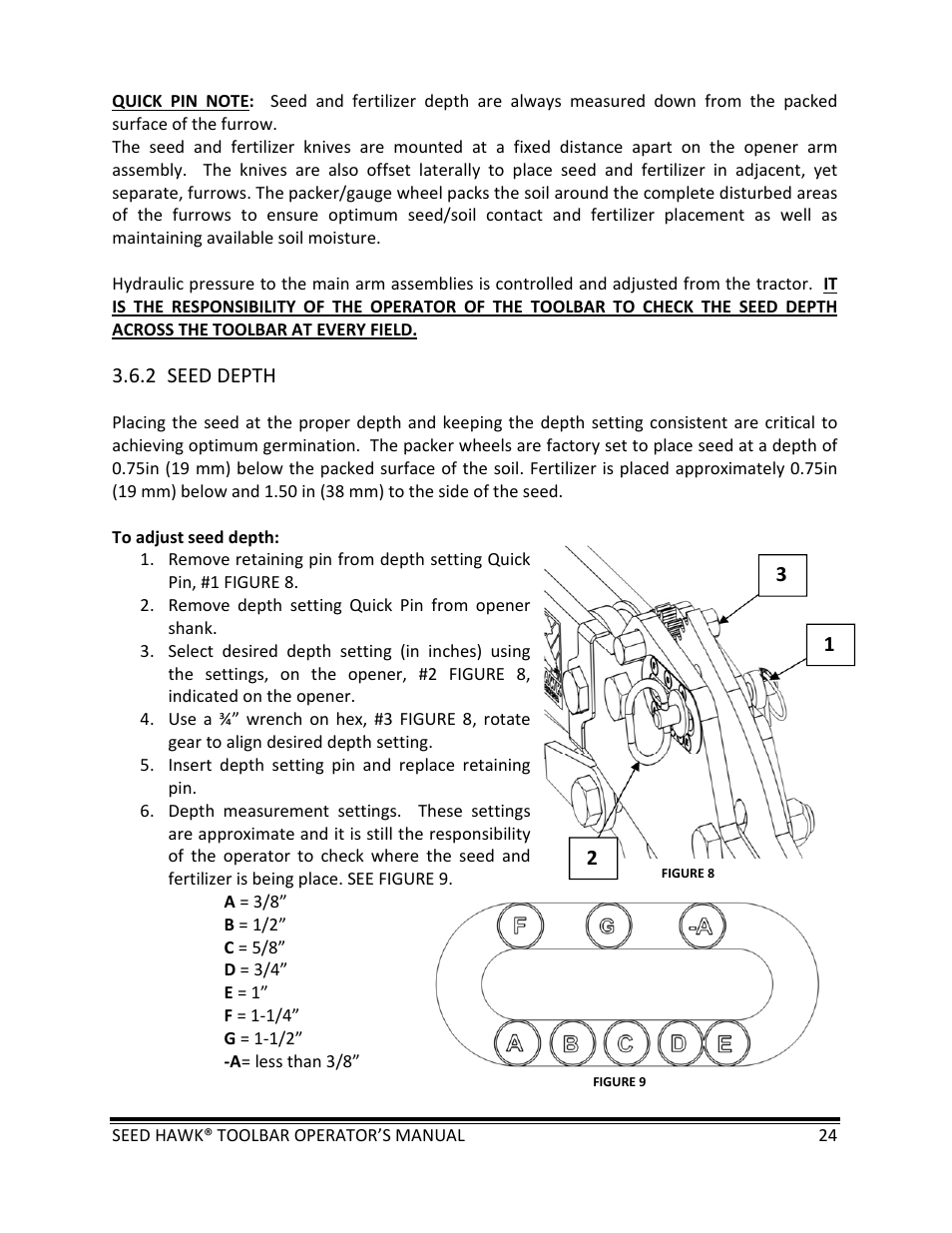 Seed Hawk TOOLBAR 2013 45 & XL SERIES User Manual | Page 24 / 113