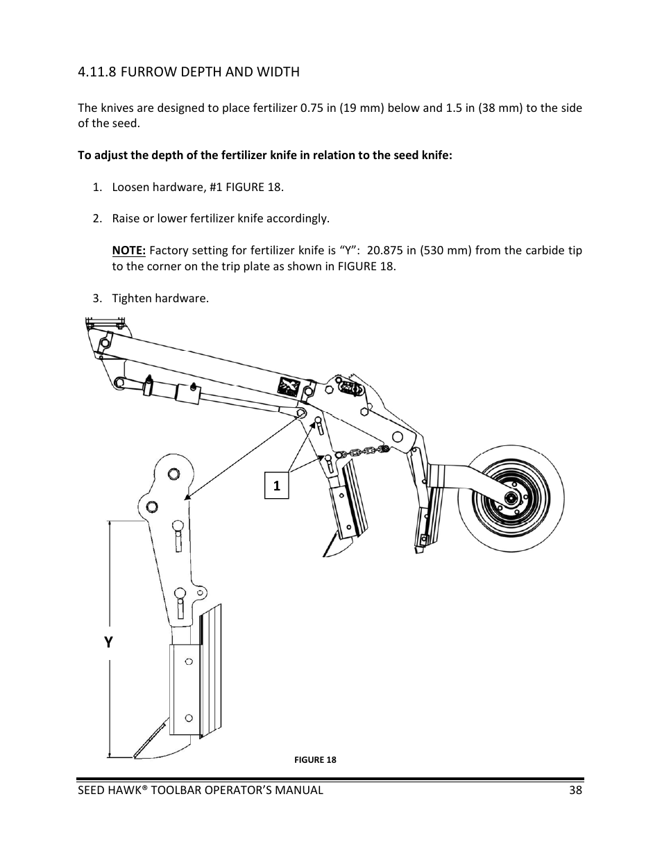 Seed Hawk TOOLBAR 2013 45 & XL SERIES User Manual | Page 38 / 113