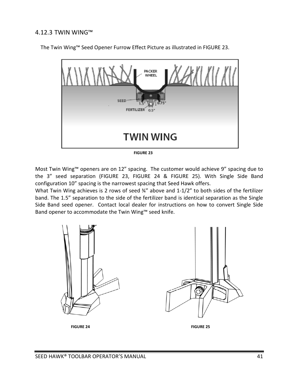 Seed Hawk TOOLBAR 2013 45 & XL SERIES User Manual | Page 41 / 113