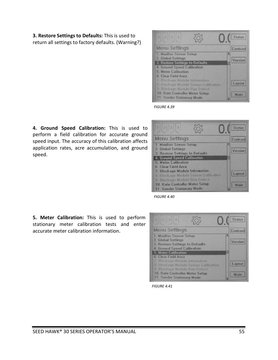 Seed Hawk 30 SERIES: 600C & 800C 2013 User Manual | Page 55 / 127