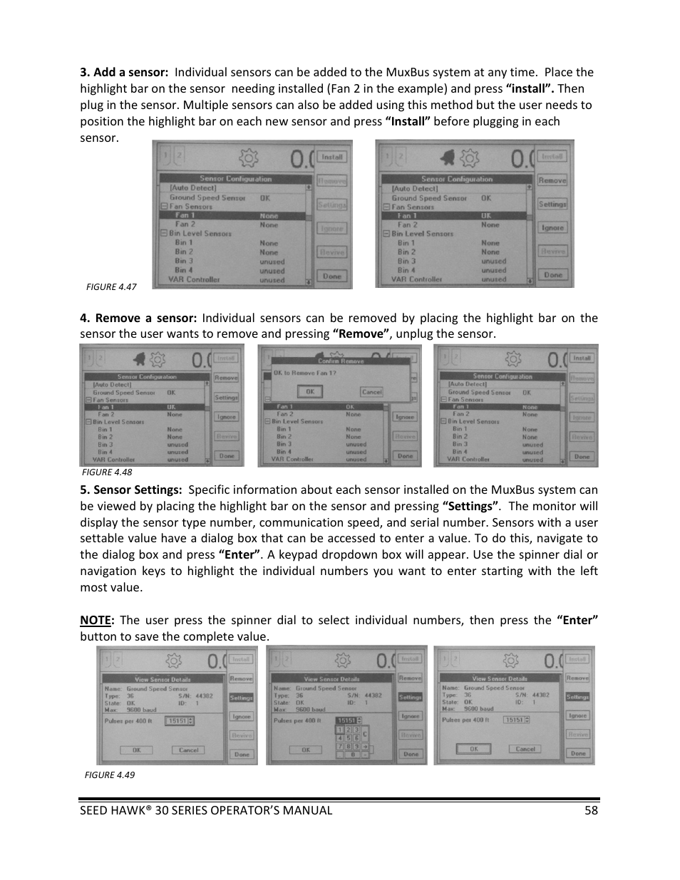 Seed Hawk 30 SERIES: 600C & 800C 2013 User Manual | Page 58 / 127