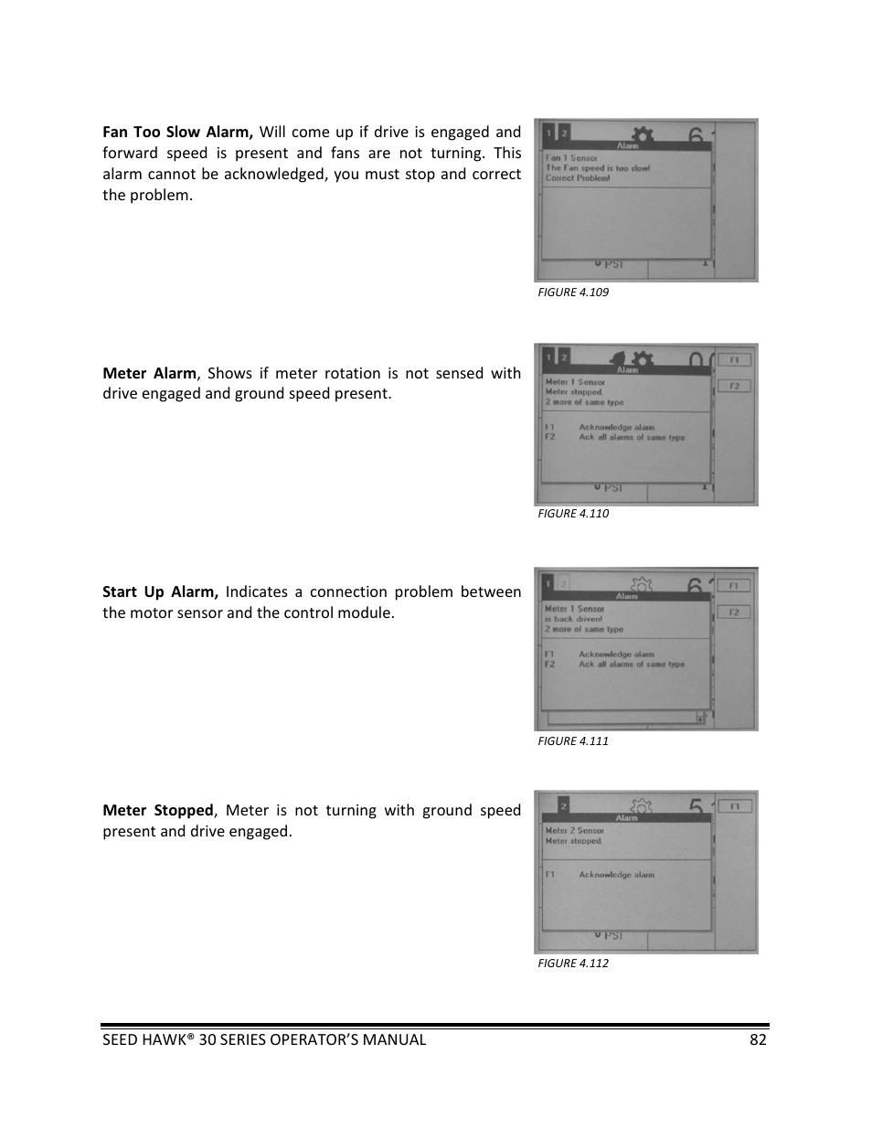 Seed Hawk 30 SERIES: 600C & 800C 2013 User Manual | Page 82 / 127