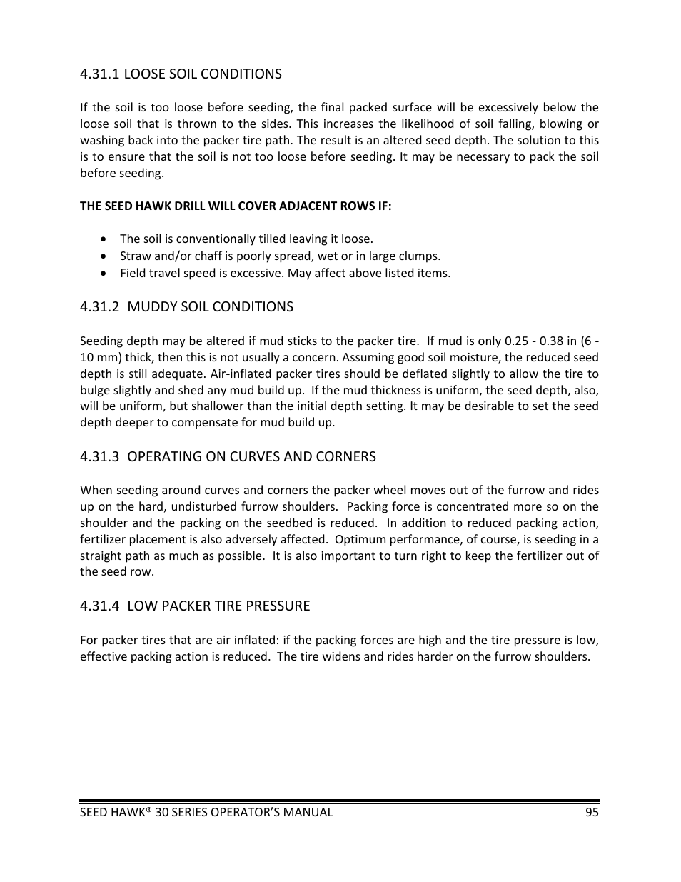 Seed Hawk 30 SERIES: 600C & 800C 2013 User Manual | Page 95 / 127