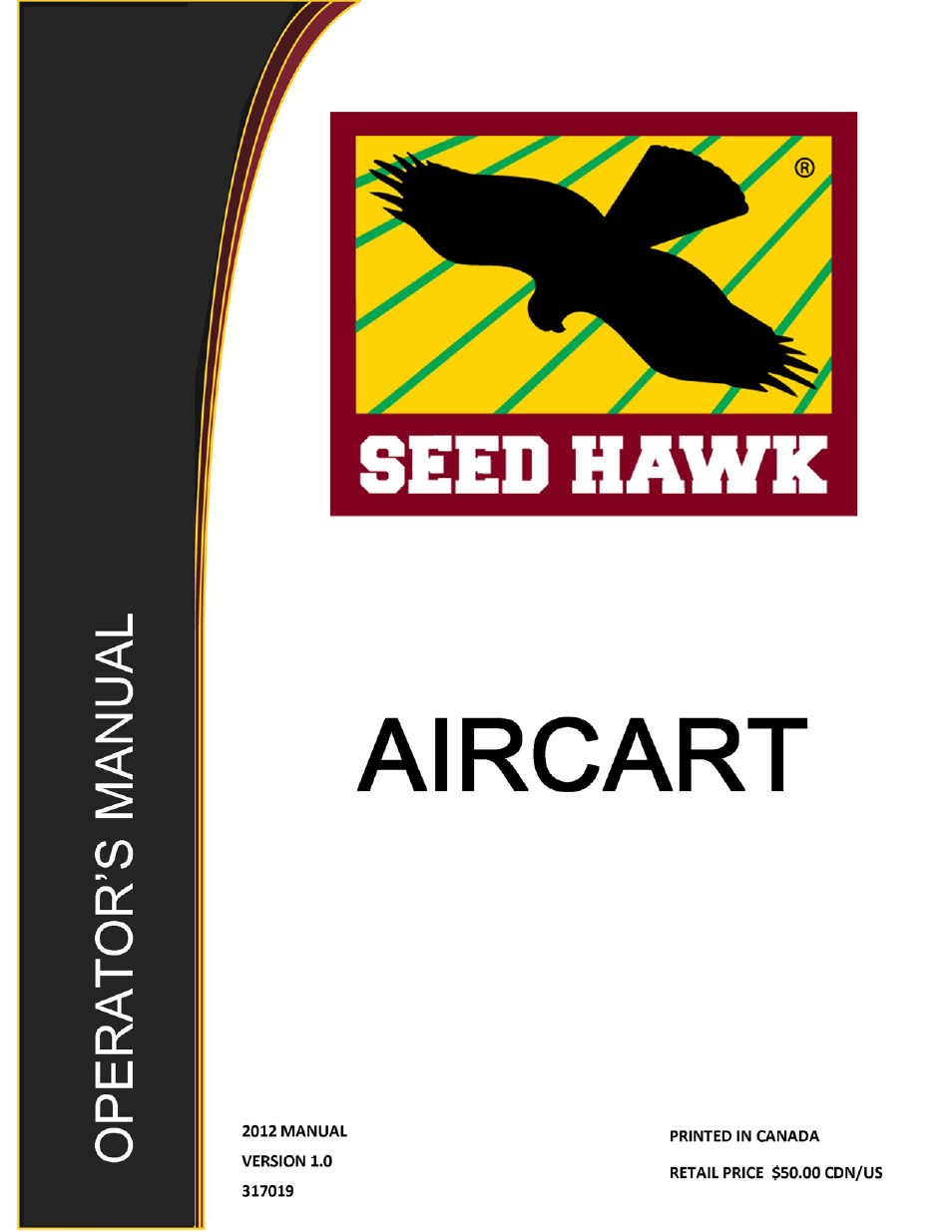Seed Hawk AIRCART 2012 User Manual | 80 pages