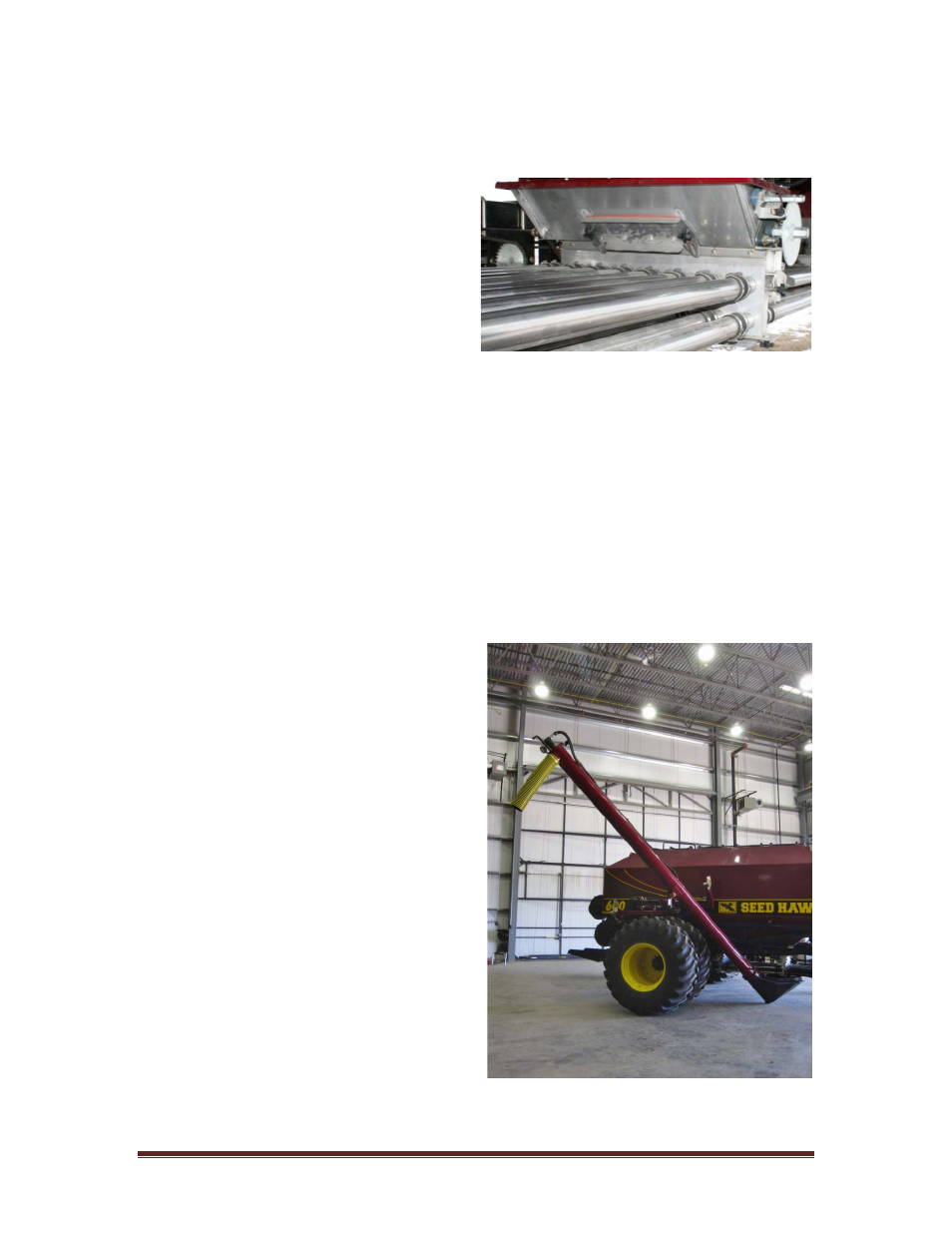 2 operating the auger, 3 auger position for unloading aircart, Operating the auger | Auger position for unloading aircart | Seed Hawk AIRCART 2012 User Manual | Page 25 / 80