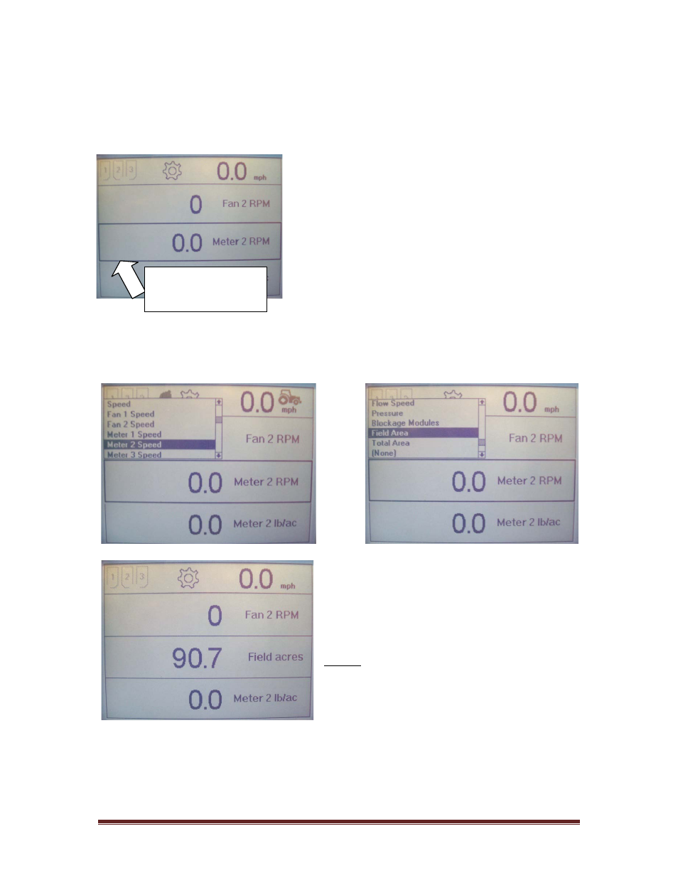 4 item menu, Item menu | Seed Hawk AIRCART 2012 User Manual | Page 47 / 80