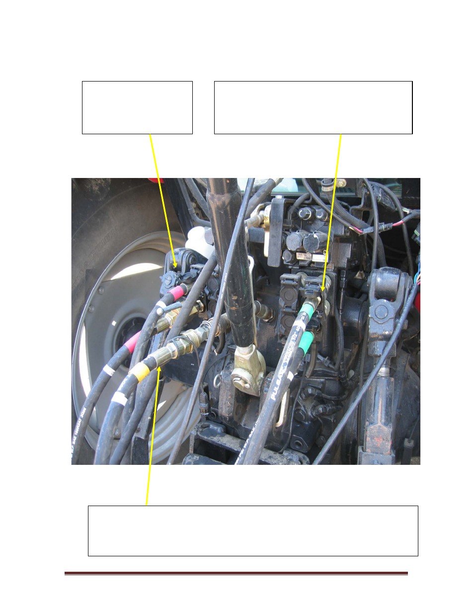 3 hydraulic hose hook up, Hydraulic hose hook up | Seed Hawk TOOLBAR 2012 User Manual | Page 30 / 80