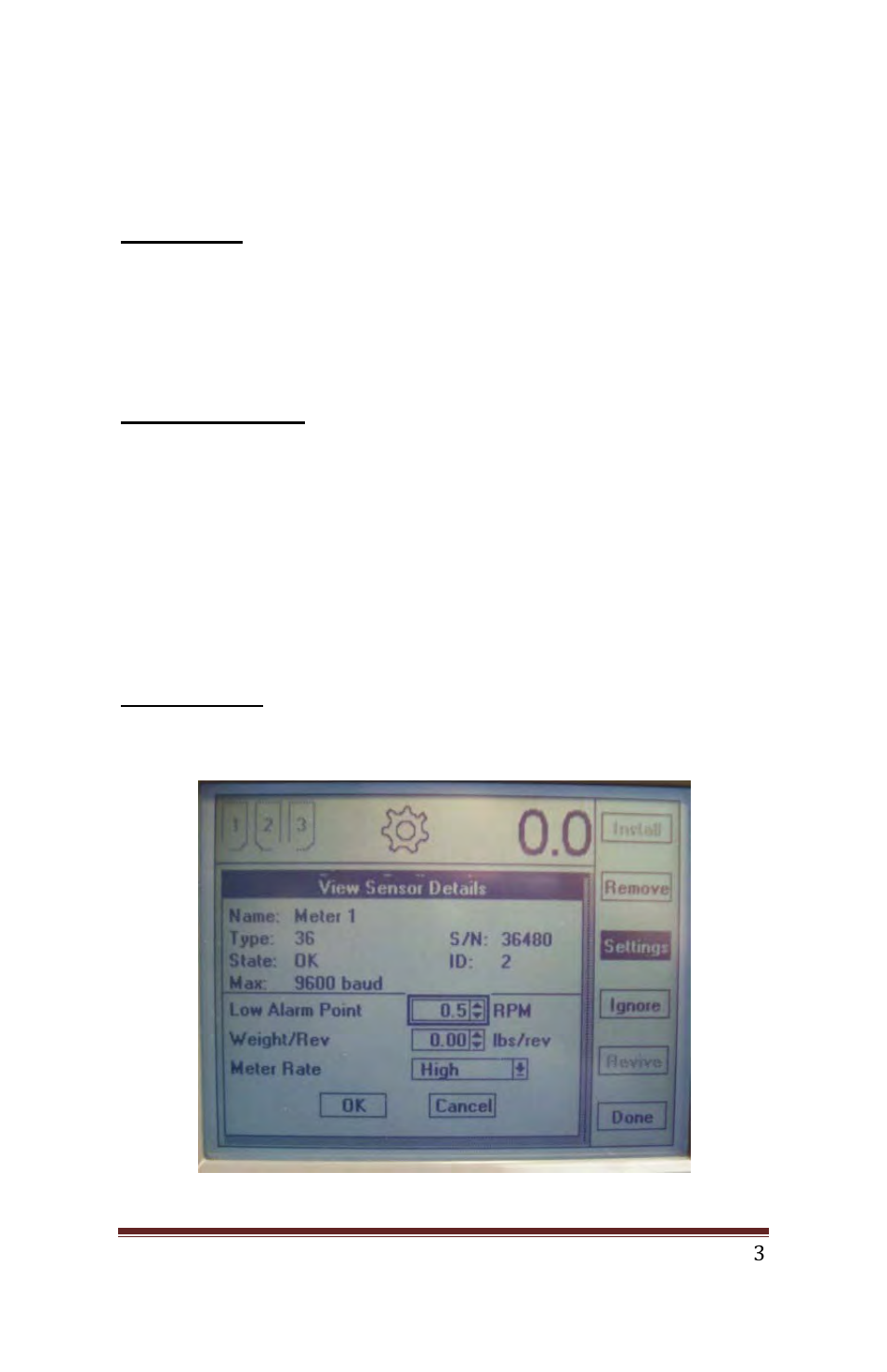 Meter settings | Seed Hawk Ground Drive 2010 Calibration Guide User Manual | Page 4 / 35