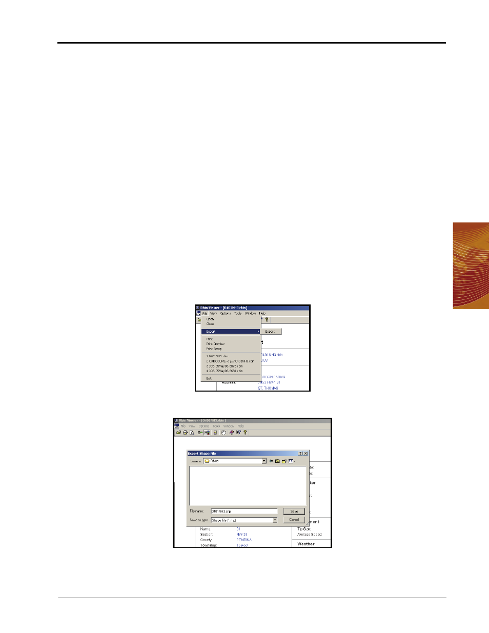 Exporting shapefiles | Seed Hawk Raven 2011 User Manual | Page 187 / 248