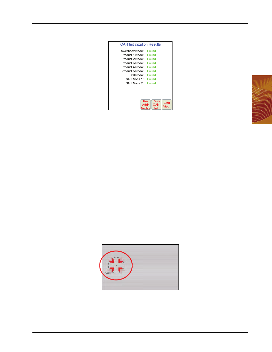 Touch screen calibration wizard | Seed Hawk Raven 2011 User Manual | Page 25 / 248