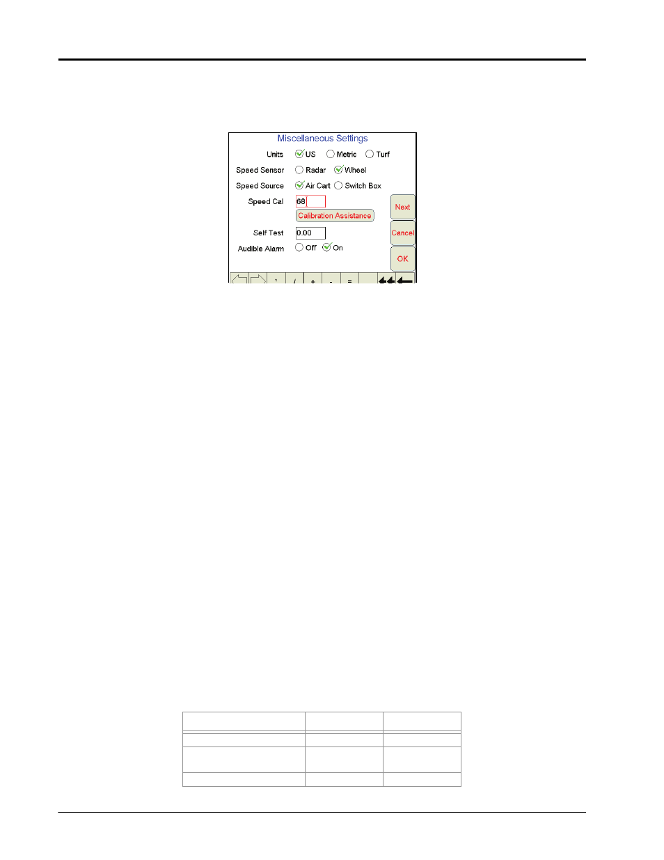 Miscellaneous settings screen | Seed Hawk Raven 2011 User Manual | Page 38 / 248