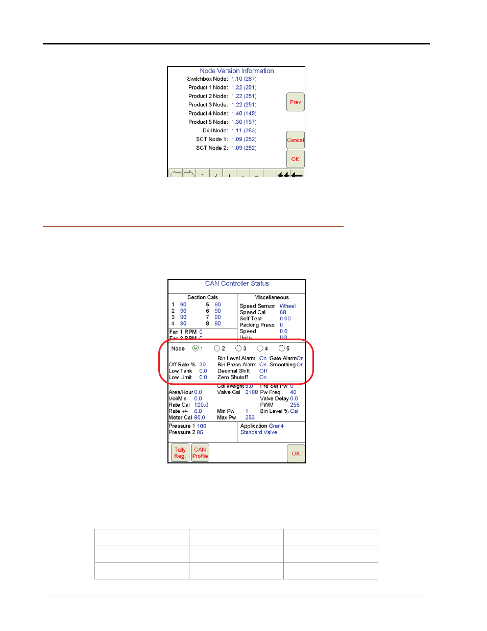 Data box 1 for products 1-3 | Seed Hawk Raven 2011 User Manual | Page 42 / 248