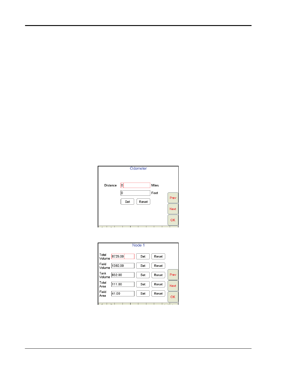 Resetting the tally registers, Setting or resetting distance and individual nodes | Seed Hawk Raven 2011 User Manual | Page 64 / 248