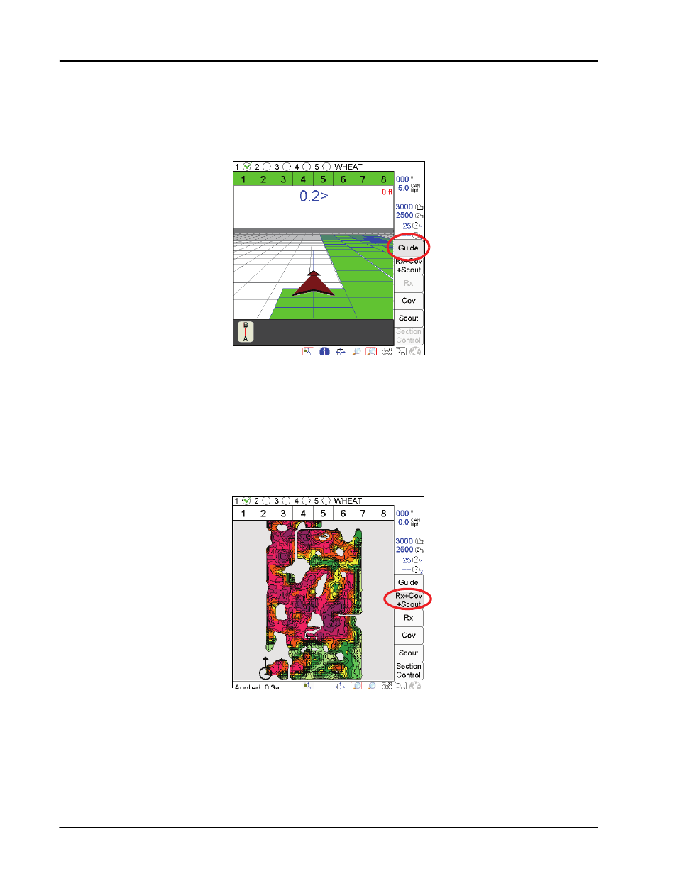 Guide tab, Rx+cov+scout tab | Seed Hawk Raven 2011 User Manual | Page 88 / 248
