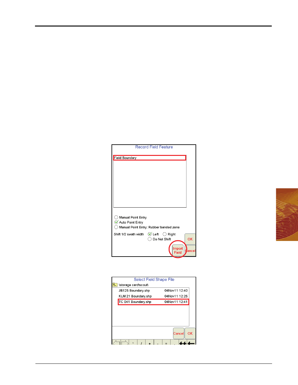 Importing a field boundary | Seed Hawk Raven 2011 User Manual | Page 93 / 248