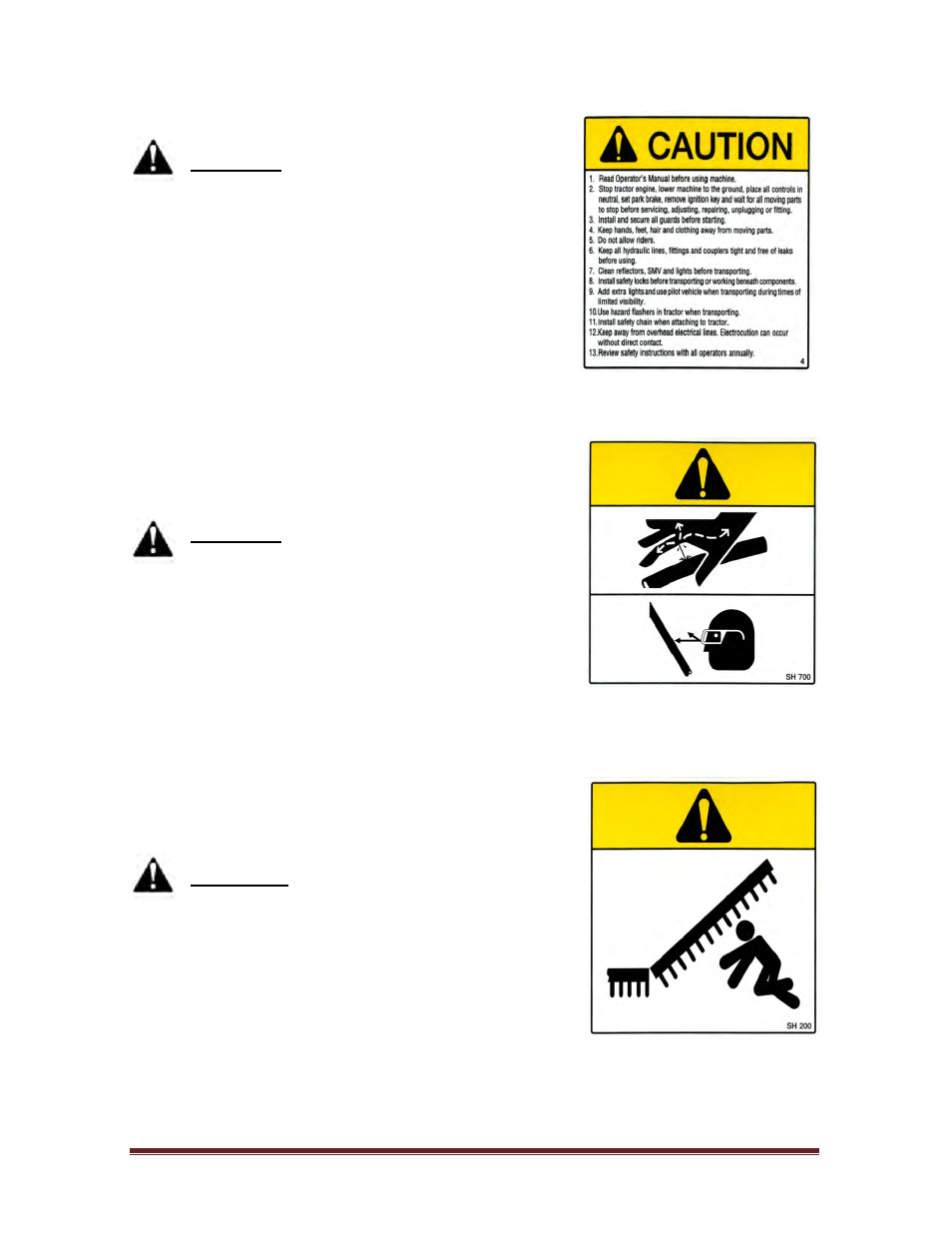 1 applied safety signs | Seed Hawk TOOLBAR 2011 User Manual | Page 16 / 72