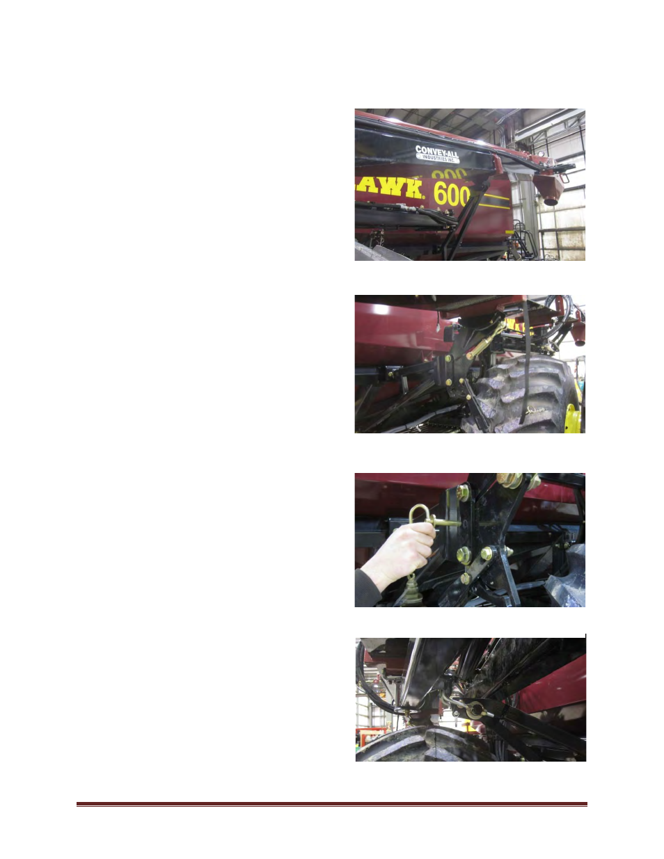 Conveyor transport position, 4 conveyor transport position | Seed Hawk Ground Drive: Granular & Liquid 2011 User Manual | Page 28 / 78